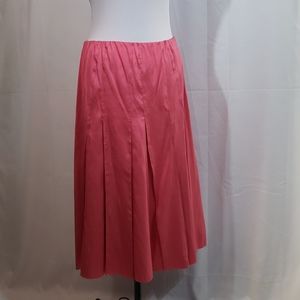 NWT Eileen Fisher Dupioni Silk Rose Skirt Small